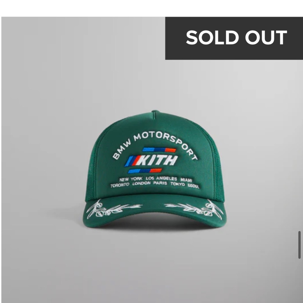 Green Brand new with tags black KITH for bmw m Nolan trucker hat